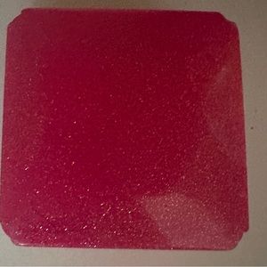 Square fuchsia resin jewelry box